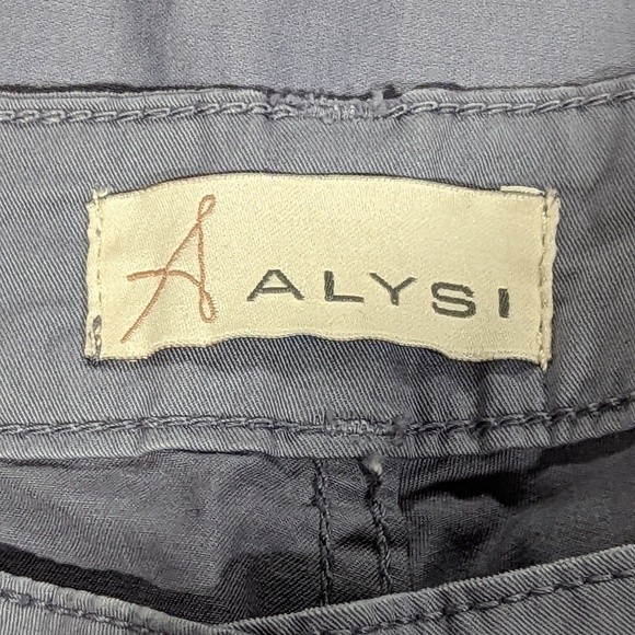 Alysi Cotton Mid Rise Straight Leg Chino Pants Size 29 Gray - Picture 7 of 15